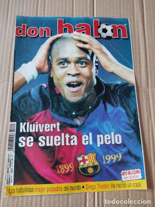 Collezionismo sportivo: PATRICK KLUIVERT BARCELONA BAR&Ccedil;A TIPO POSTER PORTADA 1 PAG REVISTA DON BAL&Oacute;N A&Ntilde;O 1999