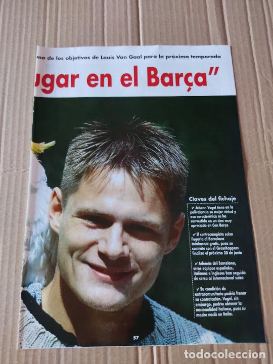 Collezionismo sportivo: JOHANN VOGEL GRASSHOPPERS SUIZA DOBLE TIPO POSTER 1 PAG REVISTA DON BAL&Oacute;N A&Ntilde;O 1999