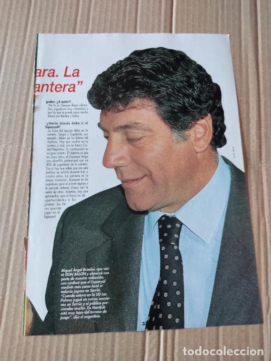 Collezionismo sportivo: MIGUEL ANGEL BRINDISI ESPANYOL ARGENTINA TIPO POSTER 1 PAG REVISTA DON BAL&Oacute;N A&Ntilde;O 1999