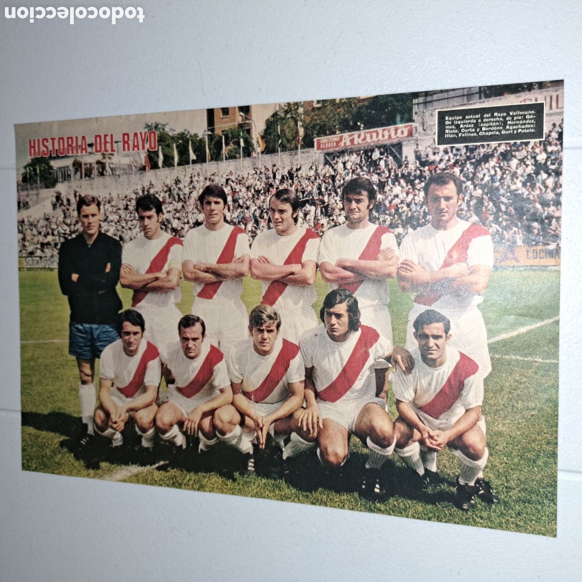 Collezionismo sportivo: A.D. RAYO VALLECANO - TEMP. 1973-74 - POSTER HISTORIA DEL RAYO