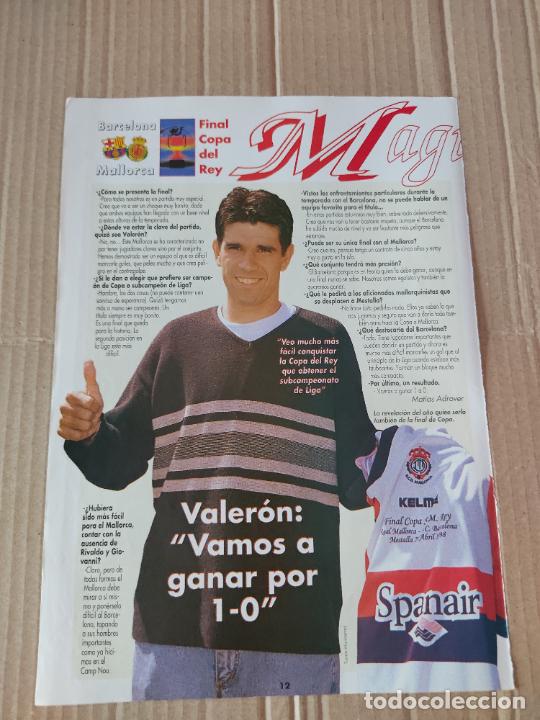 Collezionismo sportivo: JUAN CARLOS VALERON REAL MALLORCA TIPO POSTER 1 PAG REVISTA DON BAL&Oacute;N A&Ntilde;O 1998