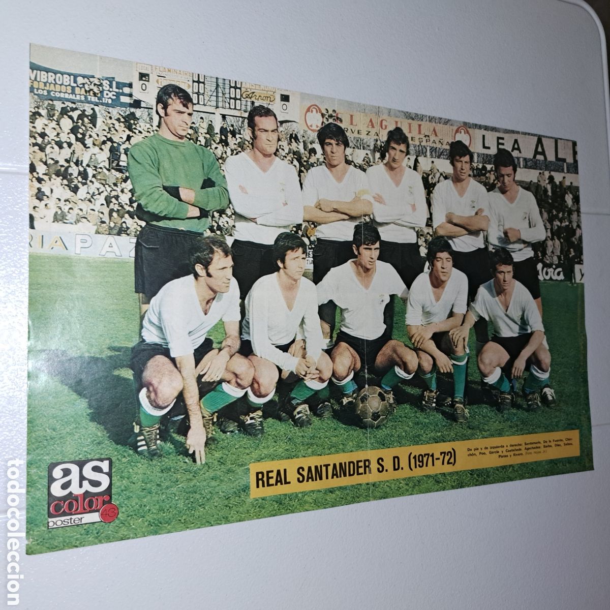 Collezionismo sportivo: REAL SANTANDER - TEMP. 1971-72 - POSTER AS COLOR