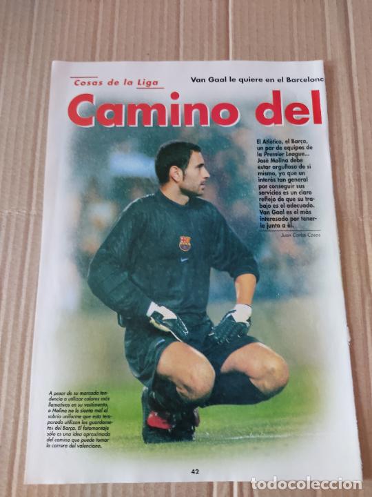 Collezionismo sportivo: MOLINA MONTAJE FICHAJE BARCELONA BAR&Ccedil;A POSTER 1 PAG REVISTA DON BAL&Oacute;N A&Ntilde;O 1999 + RAUL ANELKA BALIC