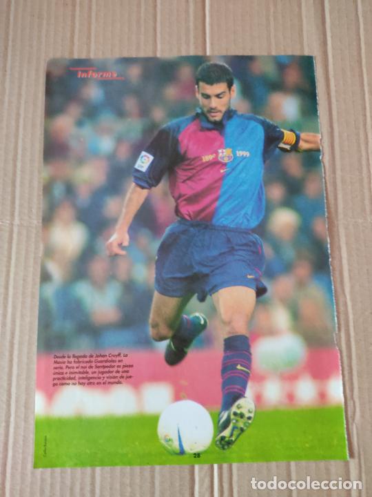 Collezionismo sportivo: PEP GUARDIOLA BARCELONA BAR&Ccedil;A POSTER 1 PAG REVISTA DON BAL&Oacute;N A&Ntilde;O 1999 + FLAVIO CONCEI&Ccedil;AO DEPORTIVO