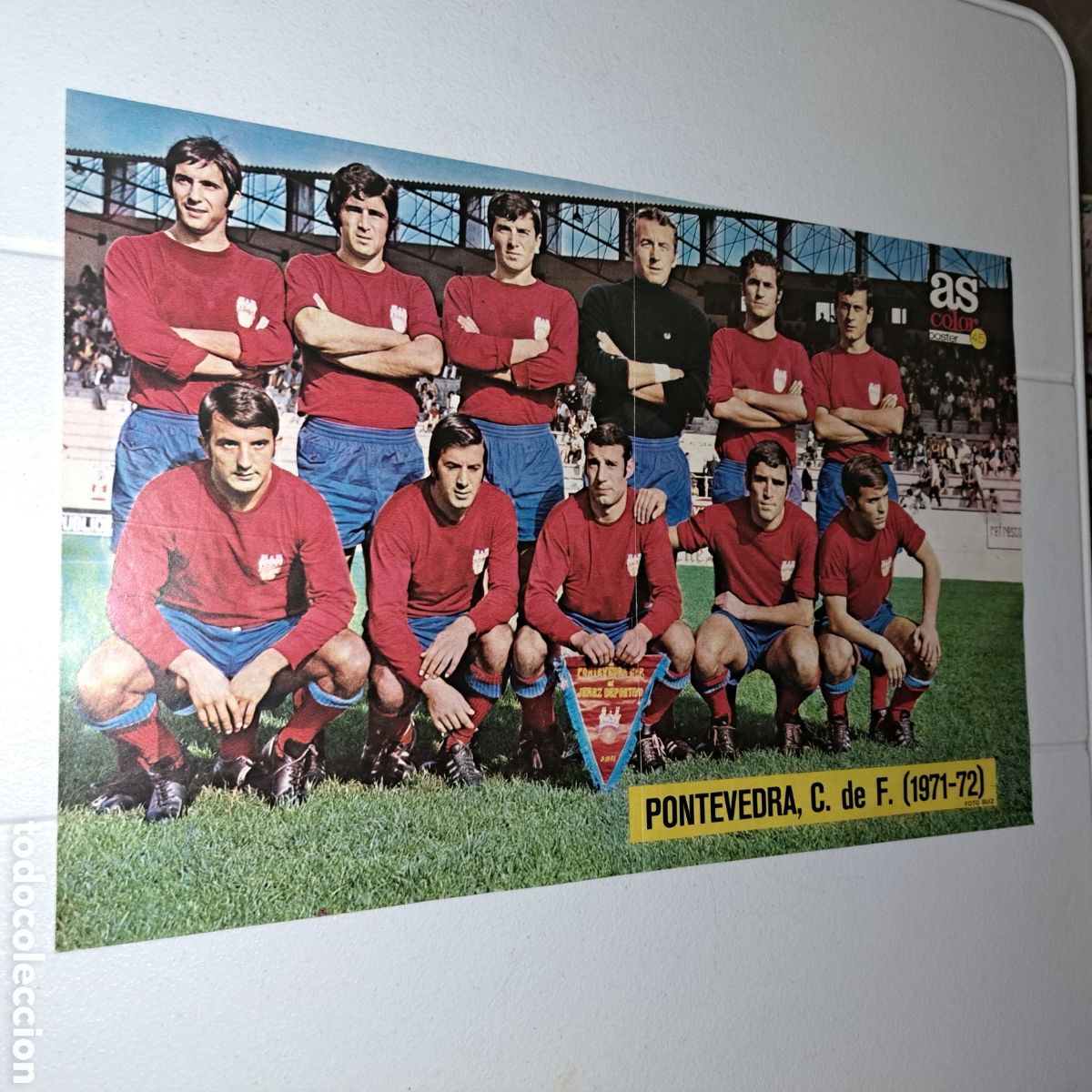 Collezionismo sportivo: PONTEVEDRA, C. F. - TEMP. 1971-72 - POSTER AS COLOR