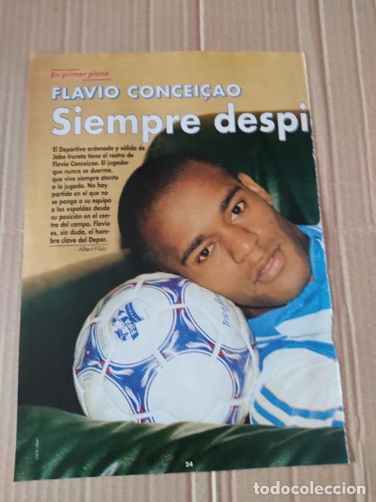 Collezionismo sportivo: FLAVIO CONCEI&Ccedil;AO DEPORTIVO CORU&Ntilde;A POSTER 1 PAG REVISTA DON BAL&Oacute;N A&Ntilde;O 1999 + MALLORCA MARCELINO SOLER