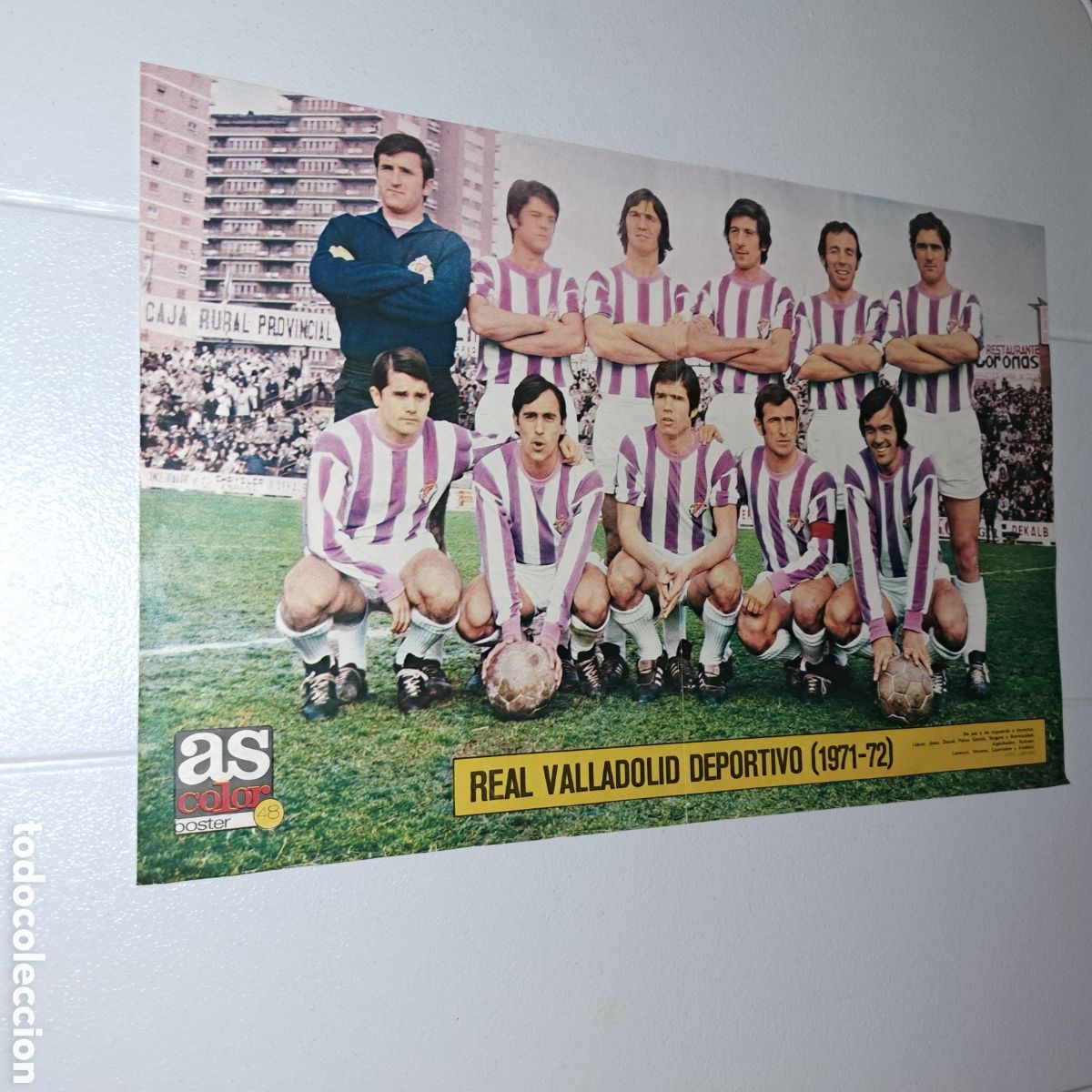 Collezionismo sportivo: REAL VALLADOLID - TEMP. 1971-72 - POSTER AS COLOR