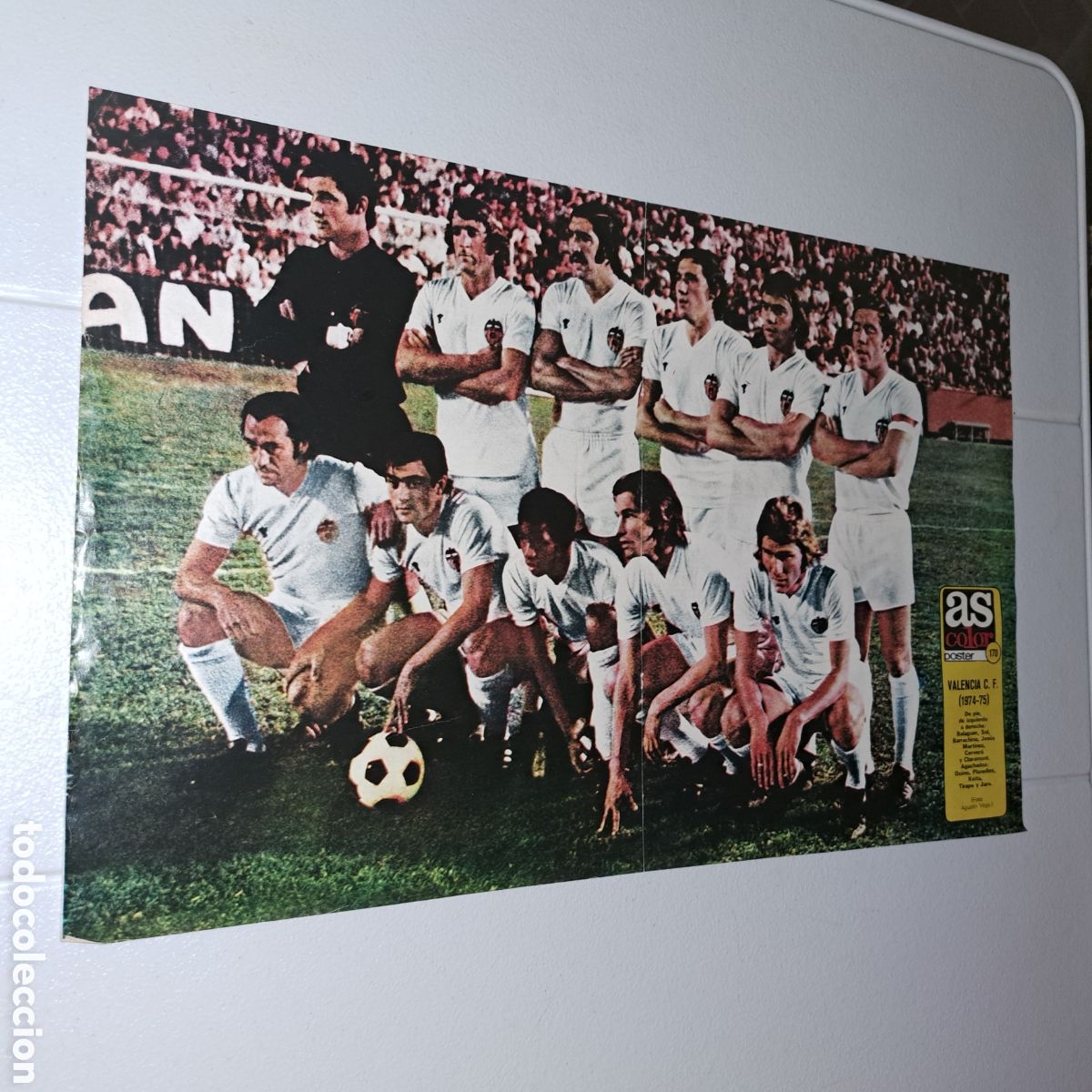 Collectionnisme sportif: VALENCIA, C.F. - TEMP. 1974-75- POSTER AS COLOR