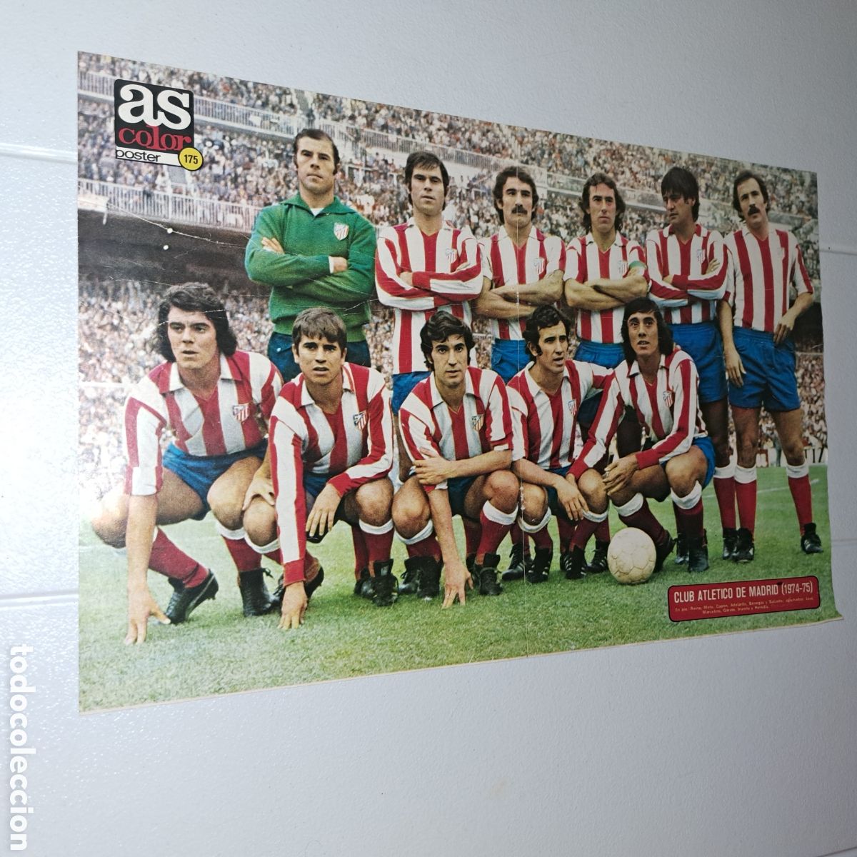 Collectionnisme sportif: ATL&Eacute;TICO DE MADRID - TEMP. 1974-75 - POSTER AS COLOR