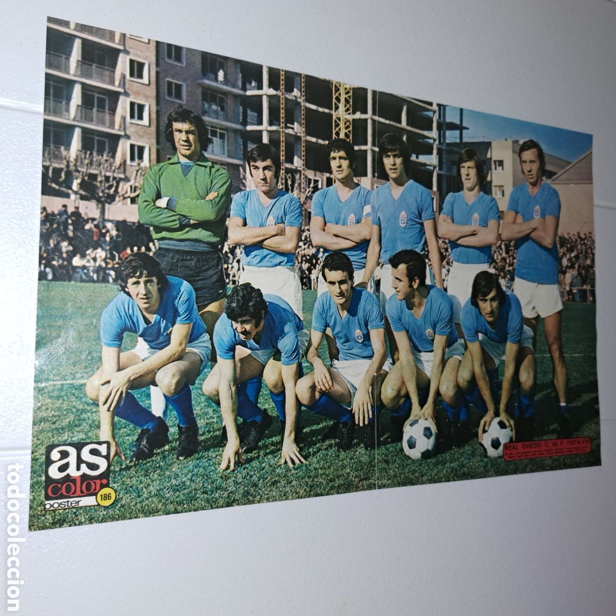 Collezionismo sportivo: REAL OVIEDO - TEMP. 1974-75 - POSTER AS COLOR