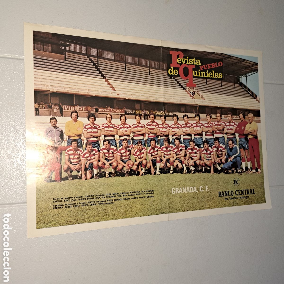 Collezionismo sportivo: GRANADA C.F. - TEMP. 1971-72 - POSTER REVISTA PUEBLO