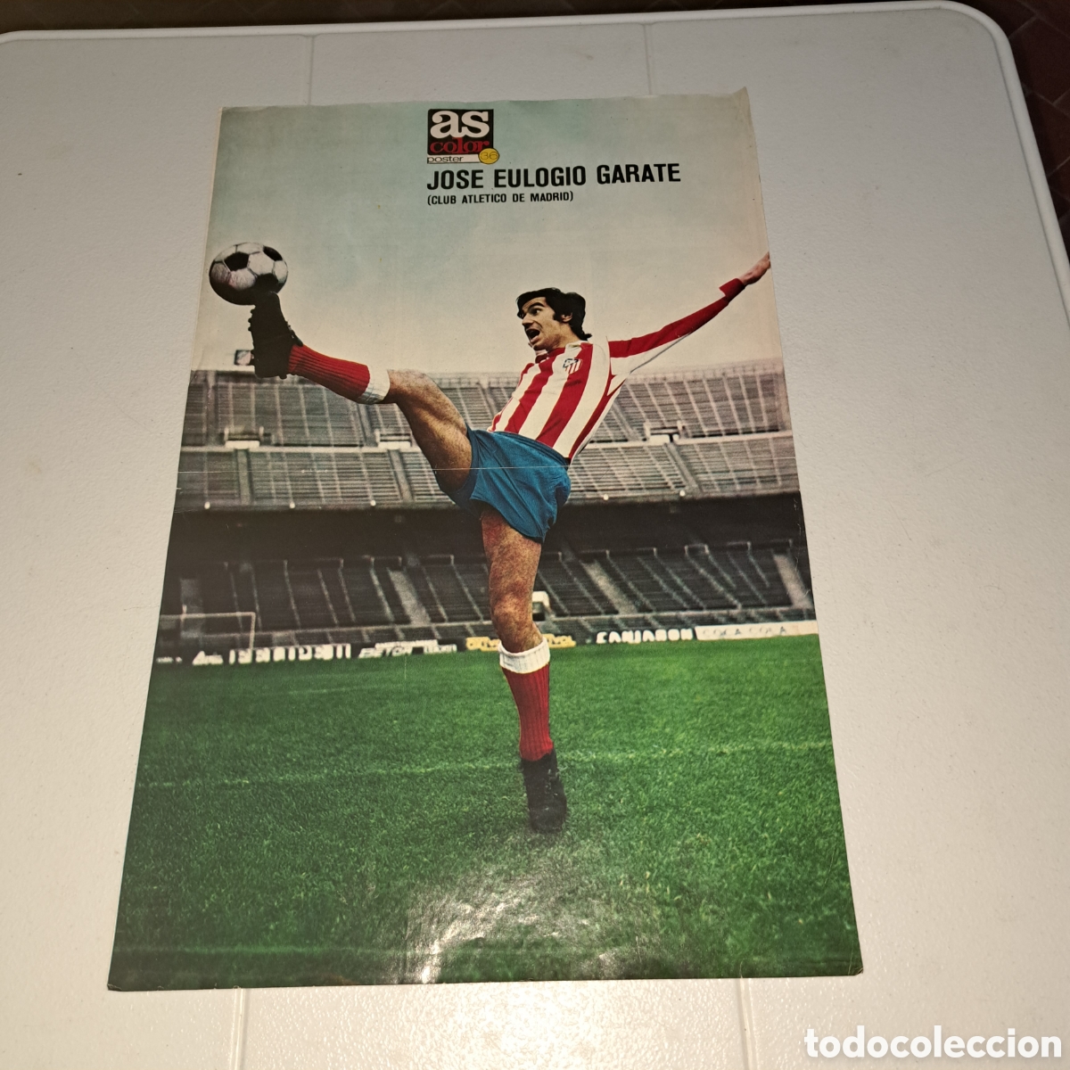 Collezionismo sportivo: GARATE - AT. MADRID - A&Ntilde;O 1974 - POSTER AS COLOR