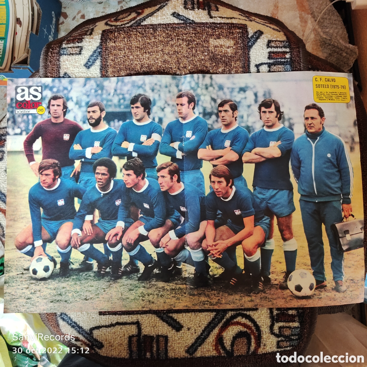 Collezionismo sportivo: AS COLOR, P&Oacute;STER N&deg; 245: C.F. CALVO SOTELO 1975-1976