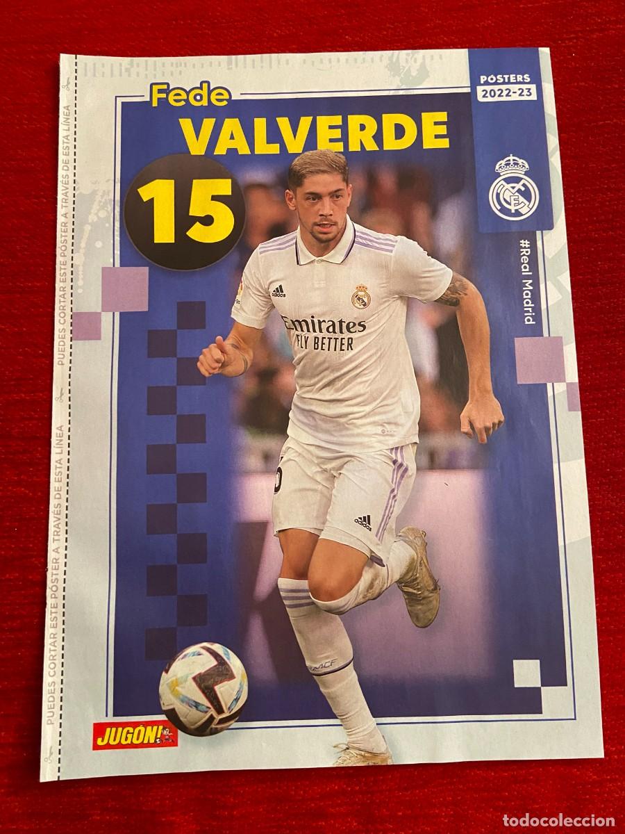 Collezionismo sportivo: CARTEL POSTER JUGON FEDE VALVERDE REAL MADRID TEMPORADA 2022 2023