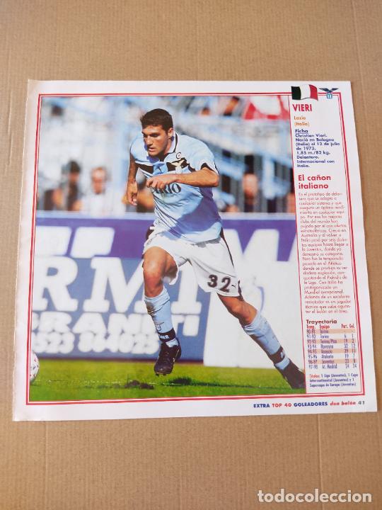 Coleccionismo deportivo: CHRISTIAN VIERI LAZIO WALDIR SAENZ PER&Uacute; COLORADO RAPIDS DOBLE POSTER 1 PAG REVISTA DON BALON A&Ntilde;OS 90