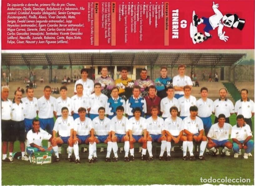 Collezionismo sportivo: CLUB DEPORTIVO TENERIFE: Minip&oacute;ster de la temporada 96-97