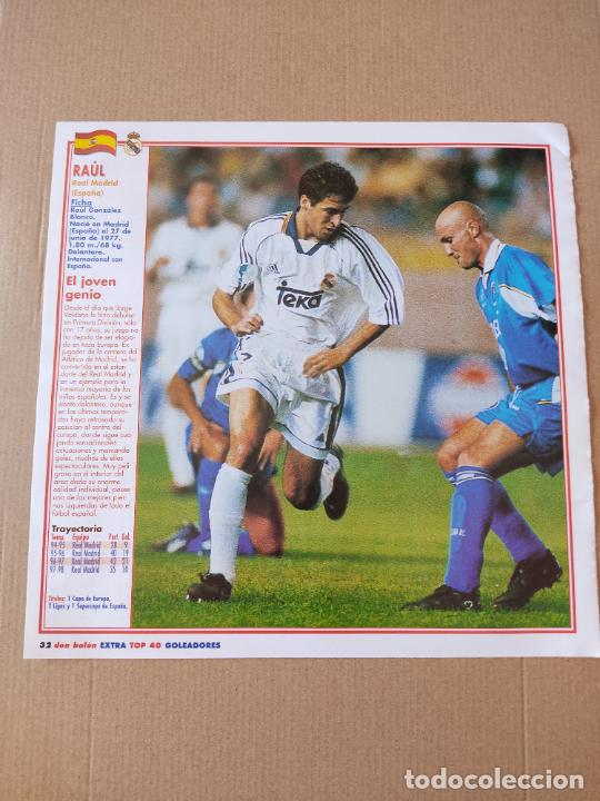 Collezionismo sportivo: RAUL GONZALEZ REAL MADRID ANTON POLSTER AUSTRIA COLONIA DOBLE POSTER 1 PAG REVISTA DON BALON A&Ntilde;OS 90