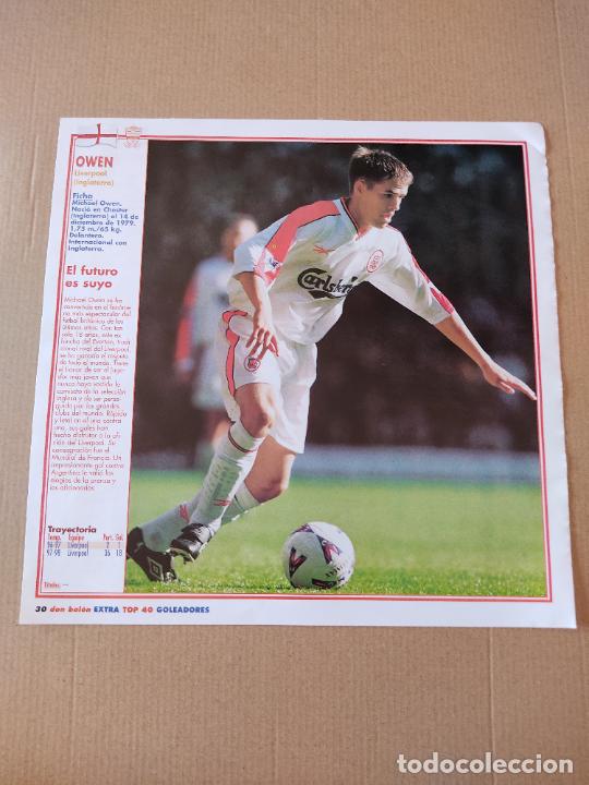 Collezionismo sportivo: MICHAEL OWEN LIVERPOOL MARCO NEGRI GLASGOW RANGERS DOBLE POSTER 1 PAG REVISTA DON BALON A&Ntilde;OS 90