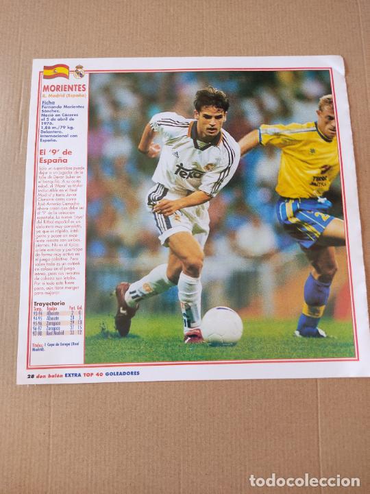 Sammelleidenschaft Sport: FERNANDO MORIENTES REAL MADRID PEDRAG PEDJA MIJATOVIC DOBLE POSTER 1 PAG REVISTA DON BALON A&Ntilde;OS 90