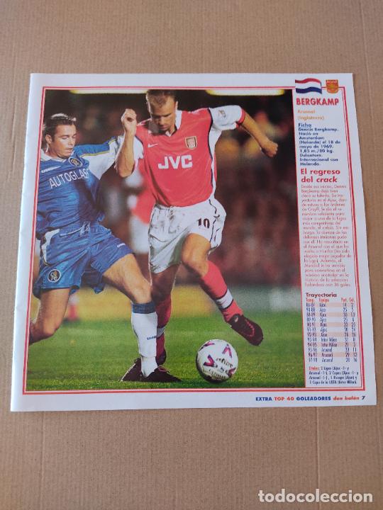 Collezionismo sportivo: DENNIS BERGKAMP ARSENAL OLIVER BIERHOFF MILAN DOBLE POSTER 1 PAG REVISTA DON BALON A&Ntilde;OS 90