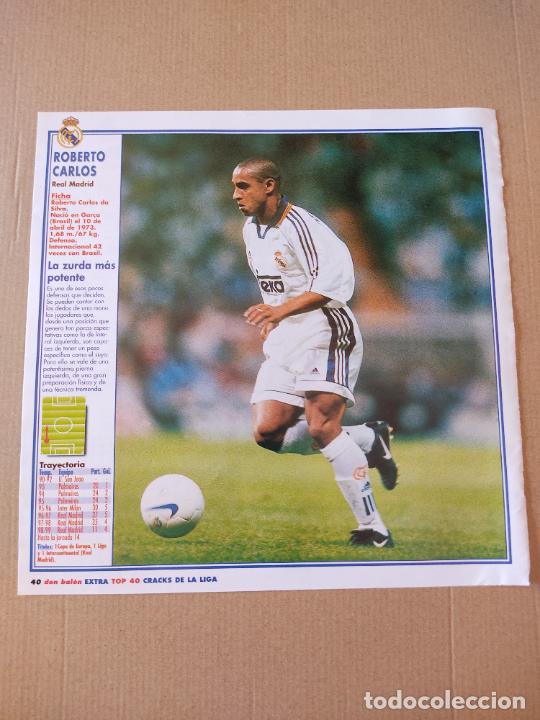 Collezionismo sportivo: ROBERTO CARLOS REAL MADRID CARLOS ROA MALLORCA DOBLE POSTER 1 PAG REVISTA DON BALON A&Ntilde;OS 90