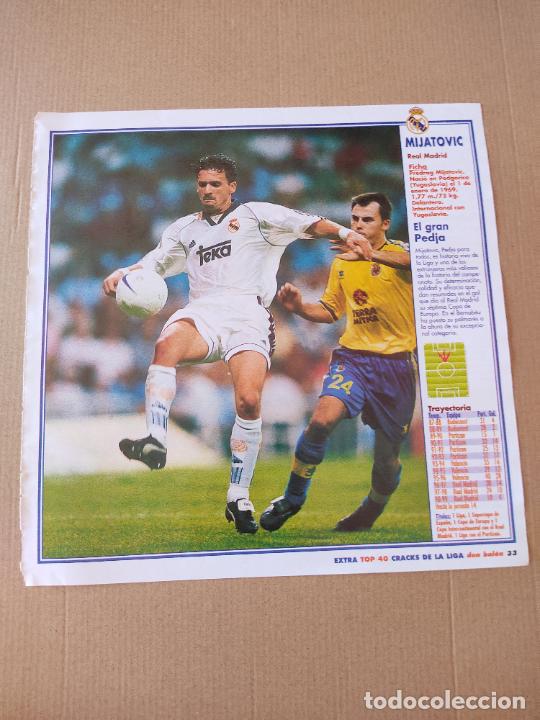 Collezionismo sportivo: PEDRAG PEDJA MIJATOVIC REAL MADRID MILOSEVIC ZARAGOZA DOBLE POSTER 1 PAG REVISTA DON BALON A&Ntilde;OS 90
