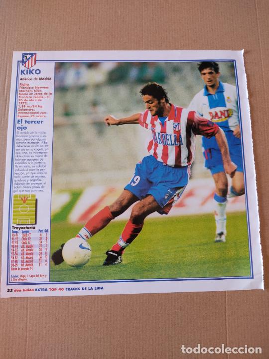 Sammelleidenschaft Sport: KIKO ATLETICO DE MADRID JUNINHO DOBLE POSTER 1 PAG REVISTA DON BALON A&Ntilde;OS 90