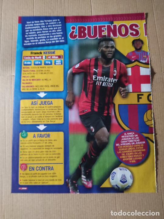 Coleccionismo deportivo: FRANCK KESSI&Eacute; BARCELONA BAR&Ccedil;A TIPO POSTER 1 PAG REVISTA JUGON ROOKIE GAVI NICO WILLIAMS FRAN GARCIA