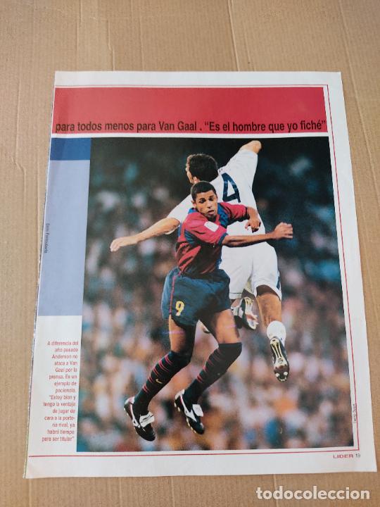 Collezionismo sportivo: SONNY ANDERSON BARCELONA BAR&Ccedil;A HIERRO REAL MADRID POSTER 1 PAG REVISTA LIDER A&Ntilde;OS 90