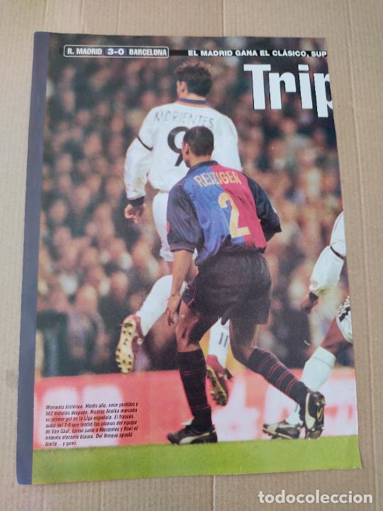 Collezionismo sportivo: MORIENTES REAL MADRID REIZIGER BARCELONA BAR&Ccedil;A TIPO POSTER 1 PAG PORTADA REVISTA DON BALON A&Ntilde;O 2000