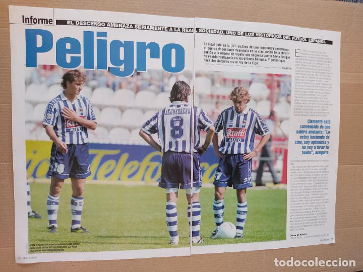 Collezionismo sportivo: GUERRERO IDIAKEZ REAL SOCIEDAD TIPO POSTER 2 PAG REVISTA DON BALON A&Ntilde;O 1999-2000 REPORTAJE CLEMENTE