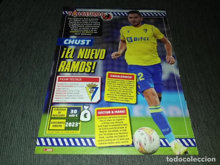 Collezionismo sportivo: HOJA TIPO POSTER TALENTINOS CHUST CADIZ REVISTA JUGON 2021 2022 21 22 TAMA&Ntilde;O FOLIO