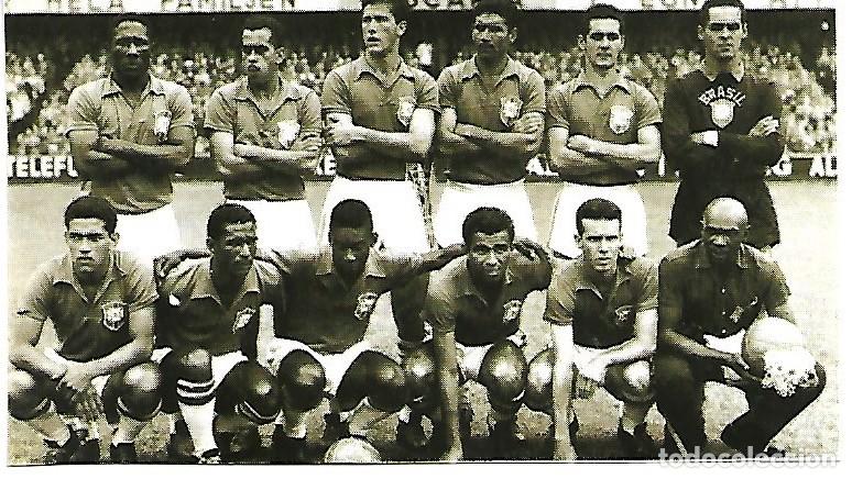 Sammelleidenschaft Sport: SELECCI&Oacute;N DE F&Uacute;TBOL DE BRASIL: Recorte del equipo Campe&oacute;n del Mundo en 1958