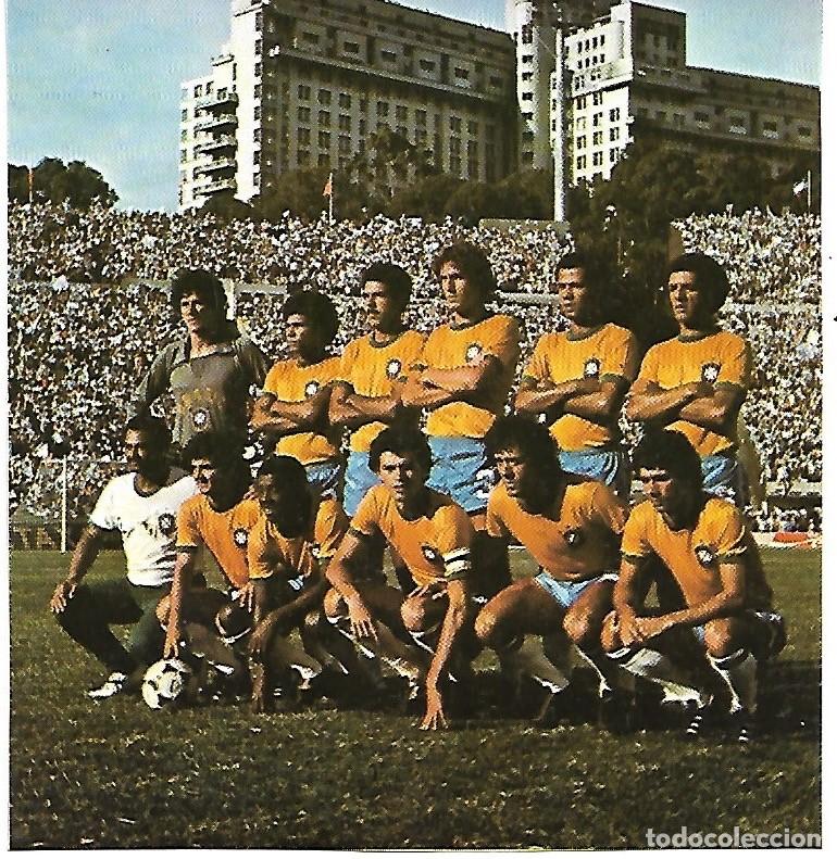 Sammelleidenschaft Sport: SELECCI&Oacute;N DE F&Uacute;TBOL DE BRASIL: Recorte de un equipo de los primeros A&ntilde;os 80