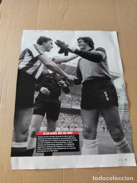Collezionismo sportivo: ARCONADA REAL SOCIEDAD POSTER CARTEL 1 PAG REVISTA SOLO GOLES A&Ntilde;OS 90 + REPORTAJE TRASERA