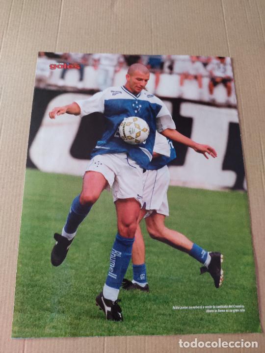 Collezionismo sportivo: FABIO JUNIOR CRUZEIRO POSTER CARTEL 1 PAG REVISTA SOLO GOLES A&Ntilde;OS 90