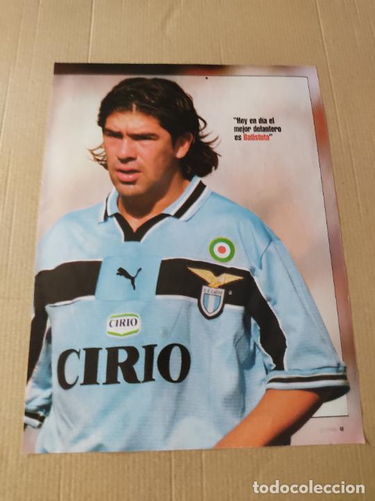 Collezionismo sportivo: MARCELO SALAS LAZIO POSTER CARTEL 1 PAG REVISTA SOLO GOLES A&Ntilde;OS 90 ENTREVISTA NU&Ntilde;EZ BARCELONA BAR&Ccedil;A