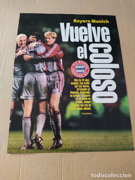 Collezionismo sportivo: STRUNZ EFFENBERG BABBEL BAYERN MUNICH TIPO POSTER CARTEL 1 PAG REVISTA SOLO GOLES A&Ntilde;OS 90