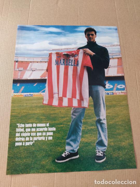 Sammelleidenschaft Sport: KIKO ATLETICO MADRID POSTER CARTEL 1 PAG REVISTA SOLO GOLES A&Ntilde;OS 90 + BAR&Ccedil;A REAL MADRID TRASERA