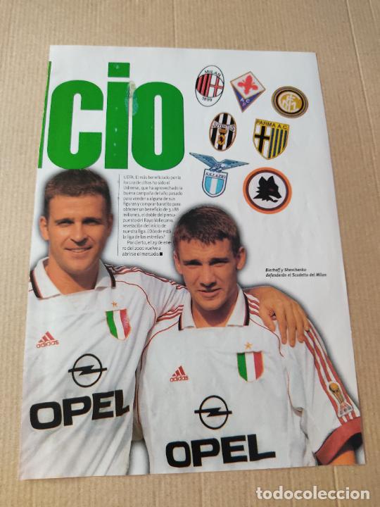 Sammelleidenschaft Sport: OLIVER BIERHOFF ANDREI SHEVCHENKO MILAN TIPO POSTER CARTEL 1 PAG REVISTA SOLO GOLES A&Ntilde;OS 90
