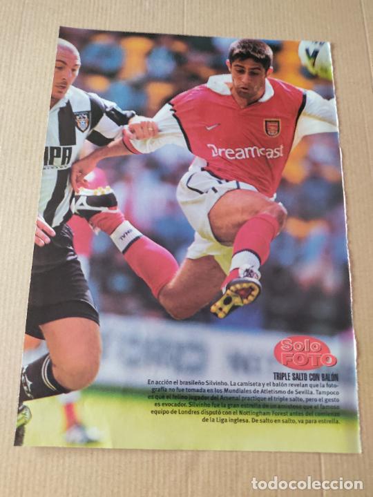Sammelleidenschaft Sport: SILVINHO ARSENAL KILY GONZALEZ VALENCIA POSTER CARTEL 1 PAG REVISTA SOLO GOLES A&Ntilde;OS 90