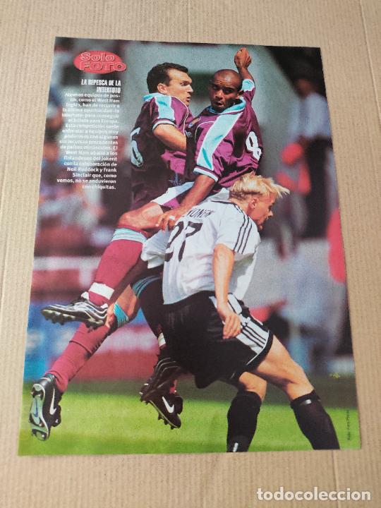 Sammelleidenschaft Sport: NEIL RUDDOCK FRANK SINCLAIR WEST HAM VS JOKERIT POSTER CARTEL 1 PAG REVISTA SOLO GOLES A&Ntilde;OS 90