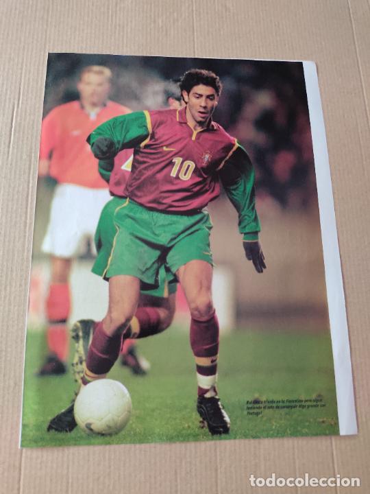 Sammelleidenschaft Sport: RUI COSTA PORTUGAL POSTER CARTEL 1 PAG REVISTA SOLO GOLES A&Ntilde;OS 90 + PEL&Eacute;