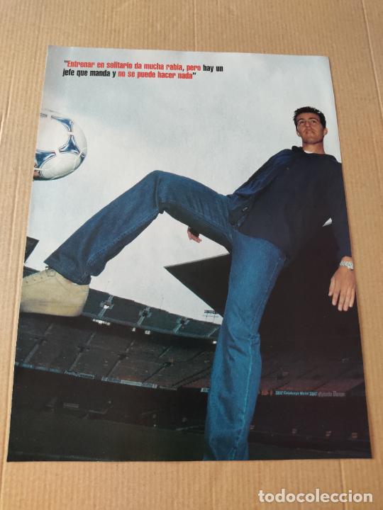 Sammelleidenschaft Sport: OSCAR GARCIA JUNYENT VALENCIA POSTER CARTEL 1 PAG REVISTA SOLO GOLES A&Ntilde;OS 90 - 2000 + ENTREVISTA