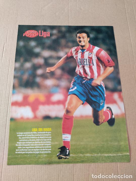 Sammelleidenschaft Sport: KIKO ATLETICO MADRID MARCOS LUIS ENRIQUE BAR&Ccedil;A DOBLE POSTER CARTEL 1 PAG REVISTA SOLO GOLES A&Ntilde;OS 90