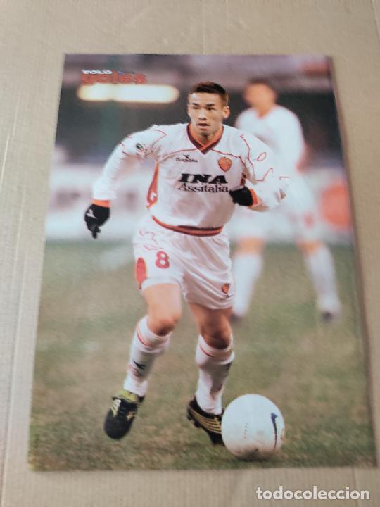 Sammelleidenschaft Sport: NAKATA ROMA SHOJI JO REAL VALLADOLID DOBLE POSTER CARTEL 1 PAG REVISTA SOLO GOLES A&Ntilde;OS 90