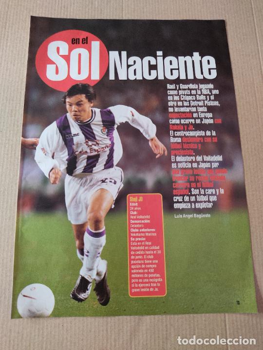 Sammelleidenschaft Sport: NAKATA JAPON SHOJI JO REAL VALLADOLID DOBLE POSTER CARTEL 1 PAG REVISTA SOLO GOLES A&Ntilde;OS 90