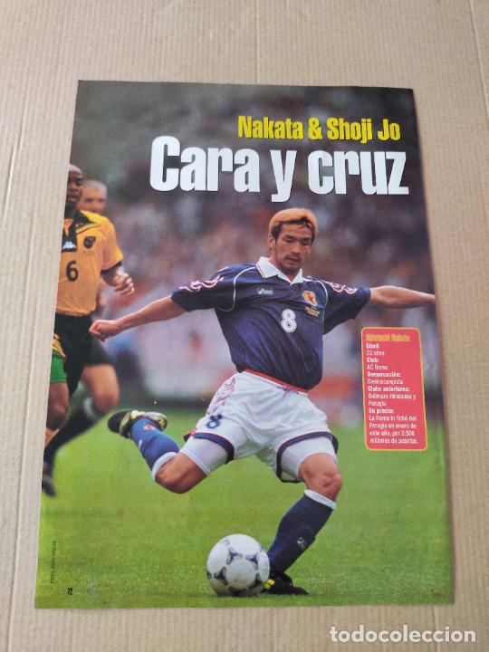 Sammelleidenschaft Sport: NAKATA JAPON POSTER CARTEL 1 PAG REVISTA SOLO GOLES A&Ntilde;OS 90