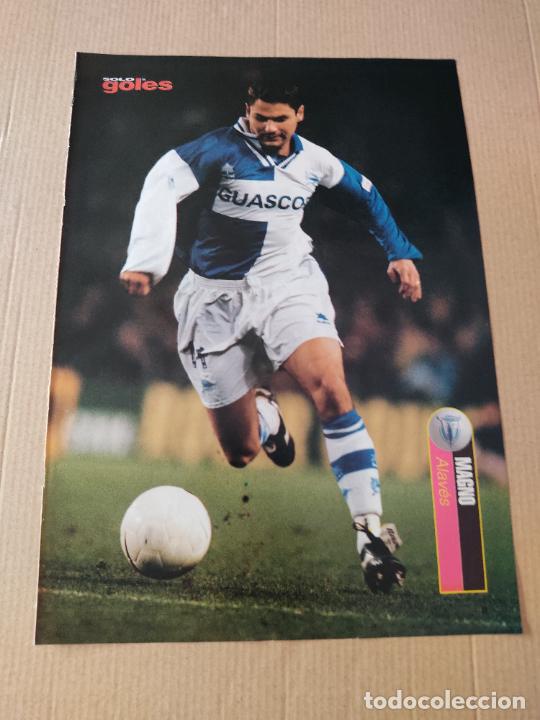 Sammelleidenschaft Sport: MAGNO DEPORTIVO ALAVES POSTER CARTEL 1 PAG REVISTA SOLO GOLES A&Ntilde;OS 90 + ATHLETIC CLUB BILBAO