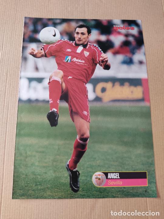 Sammelleidenschaft Sport: ANGEL SEVILLA MOSTOVOI CELTA DE VIGO DOBLE POSTER CARTEL 1 PAG REVISTA SOLO GOLES A&Ntilde;OS 90